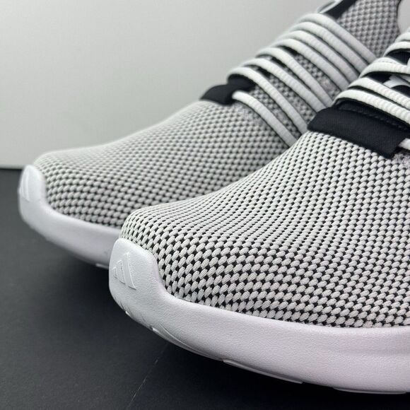 Size 9.5 Wide Mens Adidas Lite Racer Adapt 7.0 Black White Shoes IE6336 NEW - Picture 3 of 16